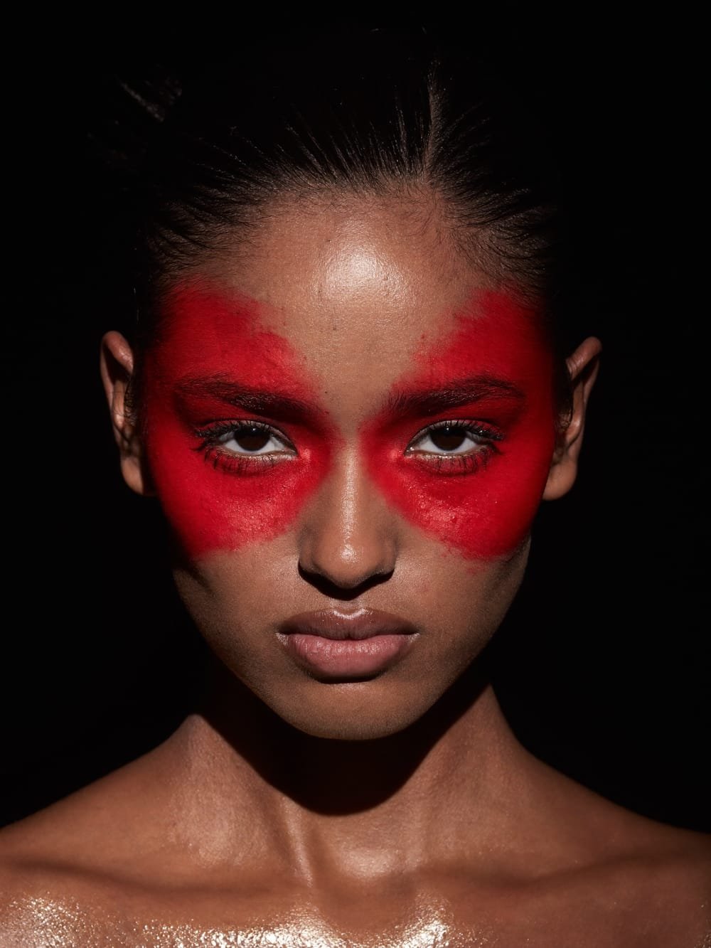 Avant-garde editorial look from our professional makeup artist course in Delhi